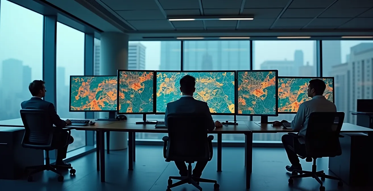 Centre de coordination avec système de géolocalisation pour serruriers